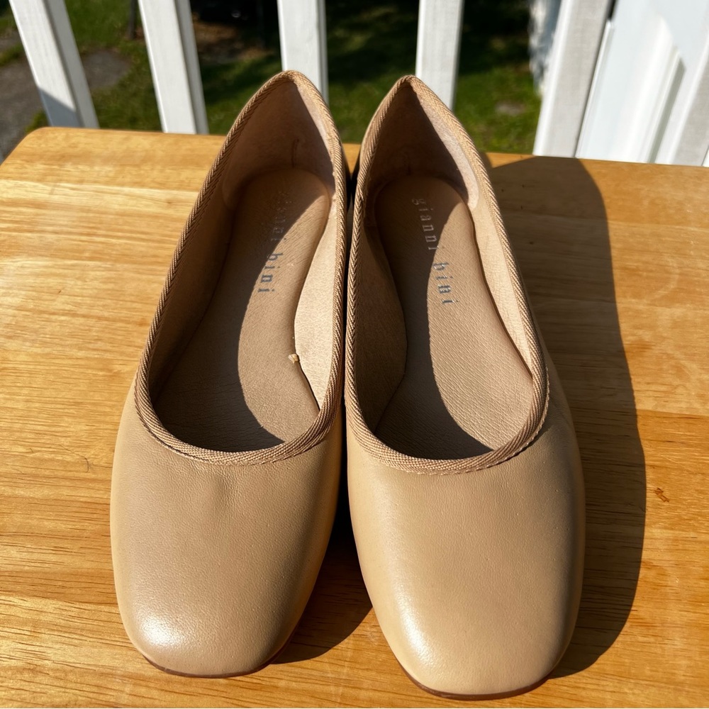 𝅺Gianni Bini Biehler Leather Made in Brazil Flats Size 10 - Picture 2 of 8